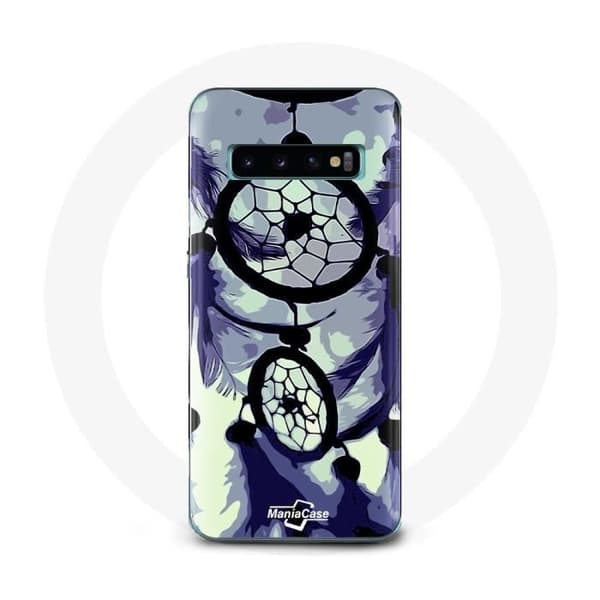 Cover til Samsung Galaxy S10 Drømmefanger i lilla, grå og sort