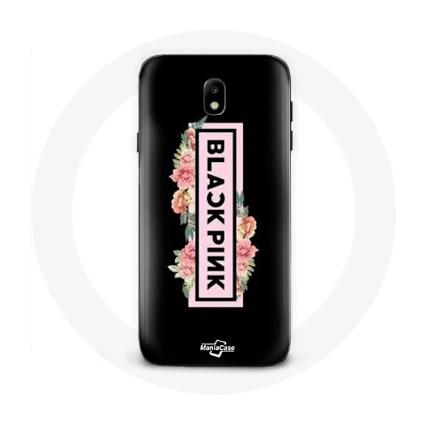 Coque för Samsung Galaxy J5 2017 Blackpink K-pop Grupp Logotyp Svart Rosa Svart Bakgrund