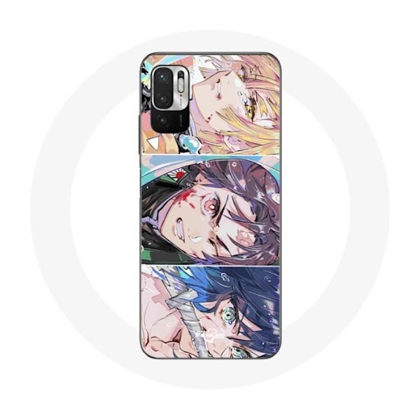 Coque för Xiaomi Poco M3 Pro Tanjiro Inosuke och Zenitsu Demon Slayer Kimetsu no Yaiba Manga