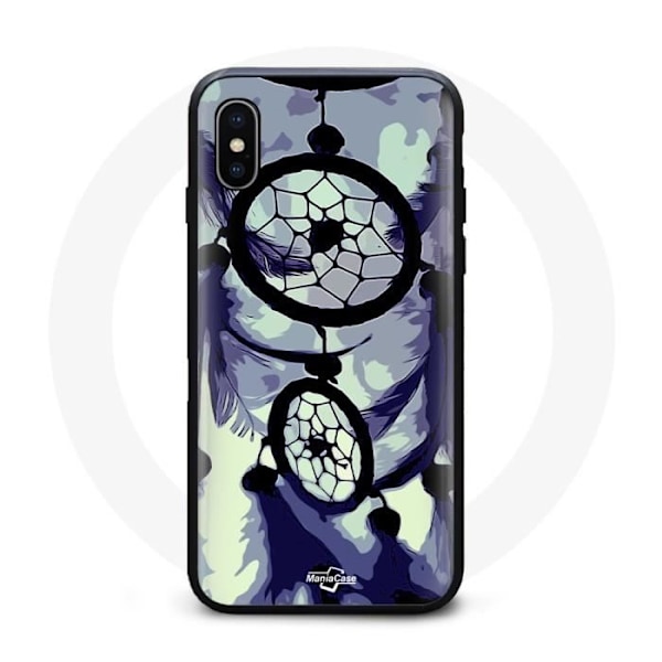 Iphone XS Max Etui Drømmefanger lilla grå