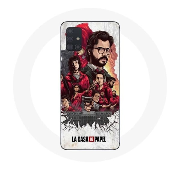 Coque - Maniacase - Samsung Galaxy A51 - La Casa De Papel - Mjuk - Konst