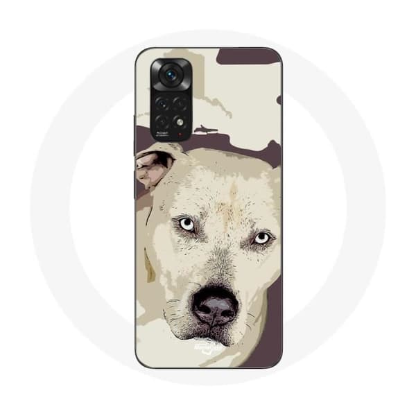 Skydd för Xiaomi Redmi Note 11S Vit Pitbull Hund