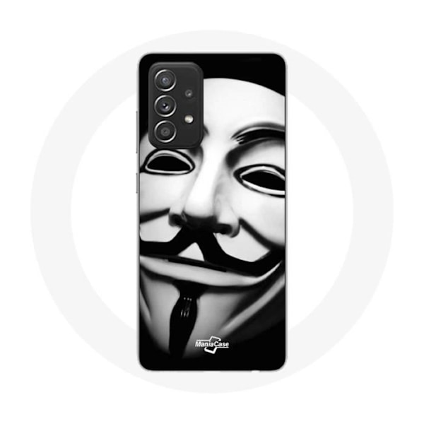 Coque - Maniacase - Samsung Galaxy A33 5G - Anonym Mask - Silikon - Mjuk svart