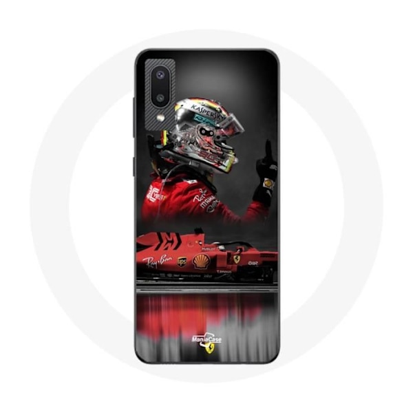 Coque för Samsung Galaxy A02 Formel 1 Sebastian Vettel F1-förare Röd