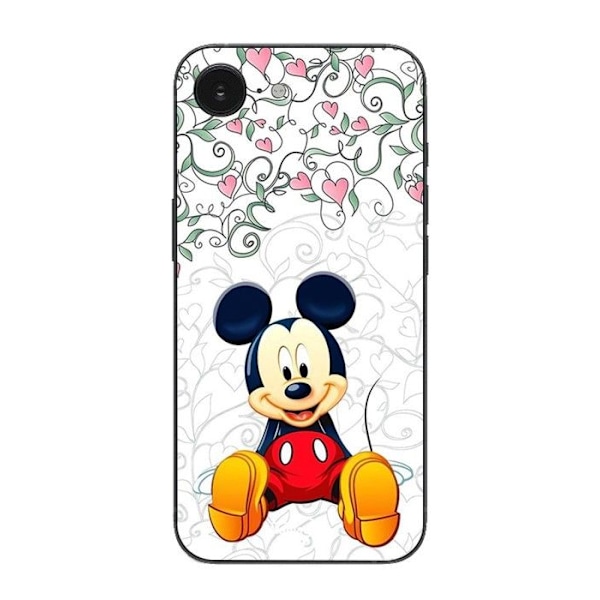 Coque Maniacase För Iphone 16E Mickey Mouse Disneyland Tecknad Film Svart