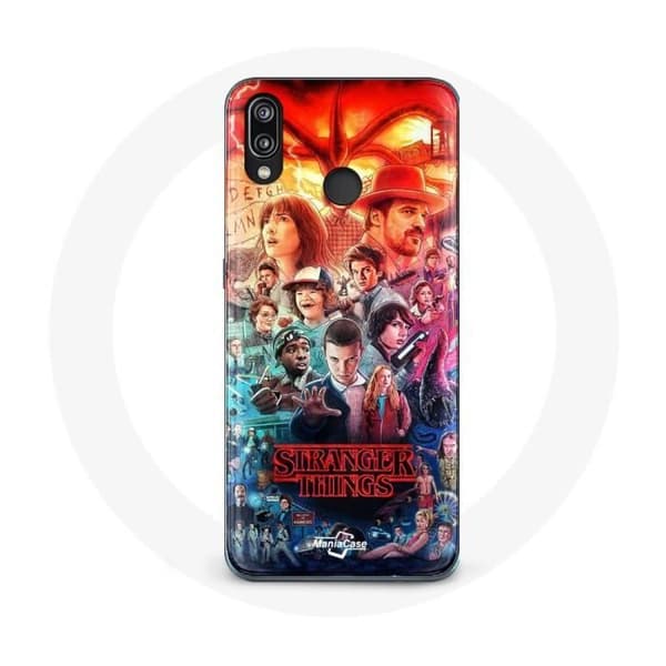 Cover til Huawei P20 Lite Stranger Things Teaser Sæson 4 Plakat Karakterer Kunst