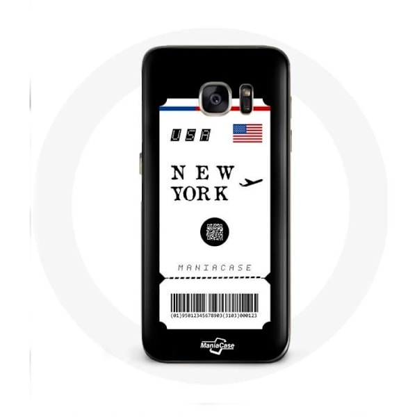 Coque för Samsung Galaxy S7 Edge Flygbiljett New York