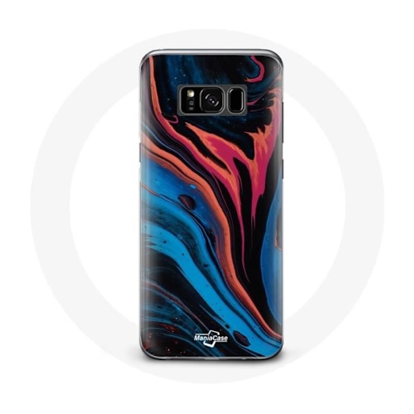 Coque för Samsung Galaxy S8 plus Abstrakt textur blå svart röd