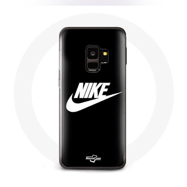 Coque för Samsung Galaxy S9 plus Nike Logotyp vit bakgrund svart