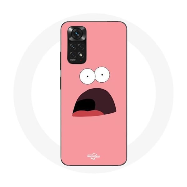 Skydd för Xiaomi Redmi Note 11 4G Patrick Stjärna Svampbob Fyrkant rosa