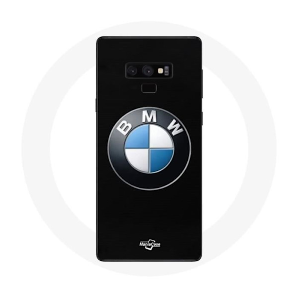 Cover til Samsung Galaxy Note 9 BMW Logo sort baggrund