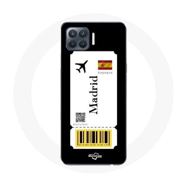 Cover til Oppo A93 - Flybillet - Sort - Blød - Beskyttelse - Unisex