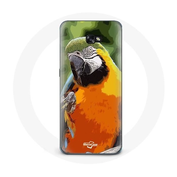 Skyddsfodral för Samsung Galaxy A5 2016 Aras Papegoja Orange Grön