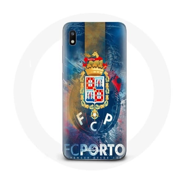 Coque - Maniacase - Samsung Galaxy A10 - Mjuk - Skydd - Porto blå bakgrund Svart