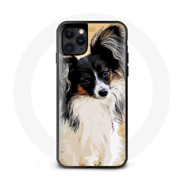 Iphone 11-fodral - Japansk Spaniel - Mjuk - Svart - Skydd - Unisex
