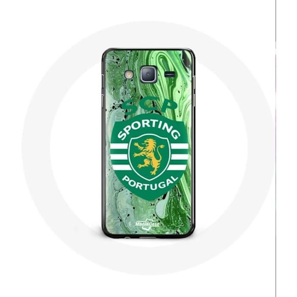 Coque Samsung Galaxy J3 2016 scp Sporting Portugal grön bakgrund
