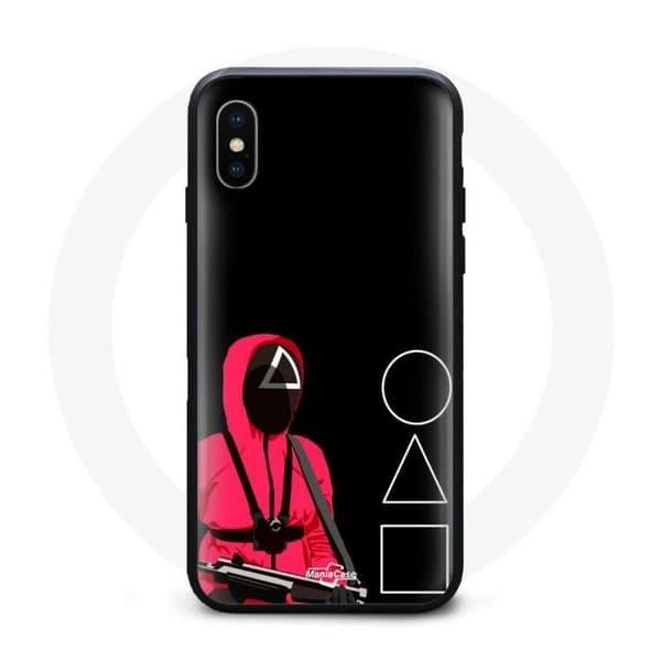 Coque - Squid Game - Iphone XS Max - Triangel - Hård - Svart
