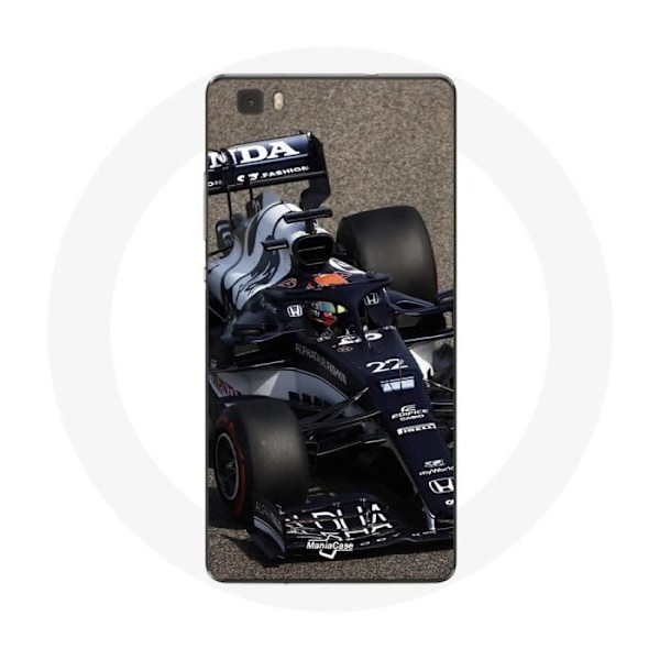 Coque för Huawei P8 Lite Formel 1 Yuki Tsunoda F1-förare Blå
