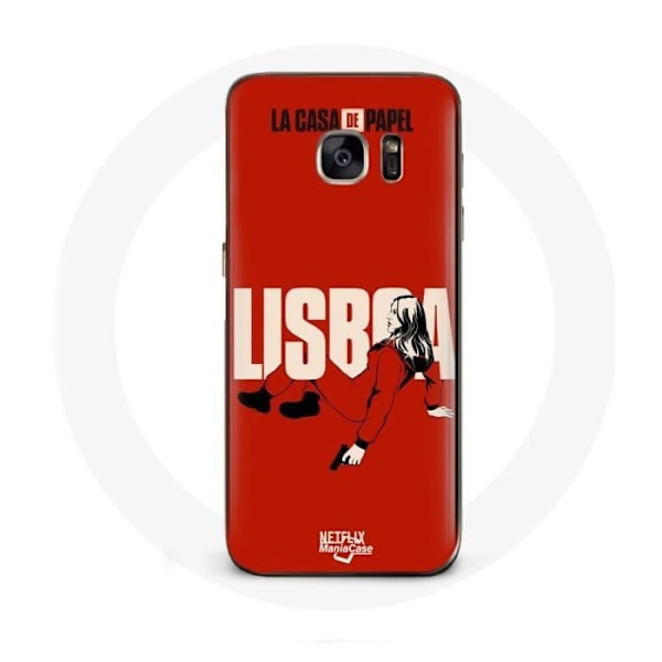 Coque - La casa de papel - Samsung Galaxy S6 Edge - Röd - Mjuk - Skydd
