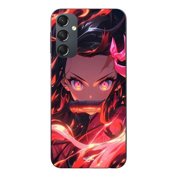 Coque - Maniacase - Samsung Galaxy A24 - Fodral - Svart - Demon Slayer Nezuko Kamado
