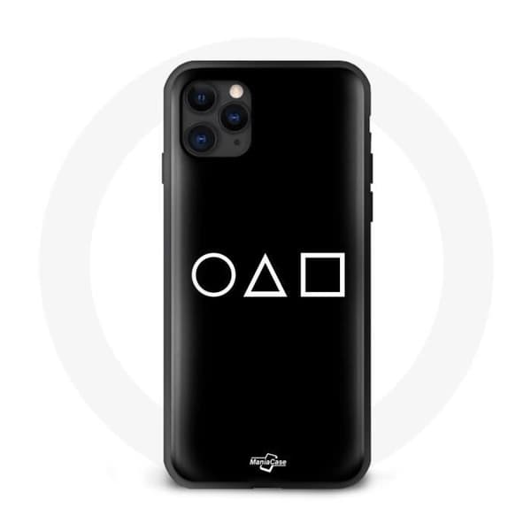 iPhone 12 Cover - Maniacase - Squid Game - Blød - Sort - Design inspireret af serien