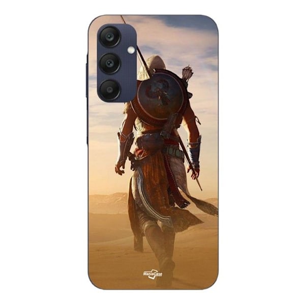 Coque - Maniacase - Samsung Galaxy A25 - Svart - Mjuk - Assassin's Creed Soldat