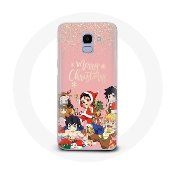 Coque pour Samsung Galaxy A6 2018 Demon slayer god jul affisch Anime Manga