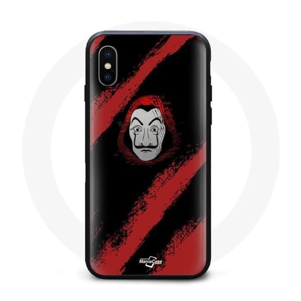 Coque - La Casa De Papel - Iphone XS Max - Blød - Sort - Design foran