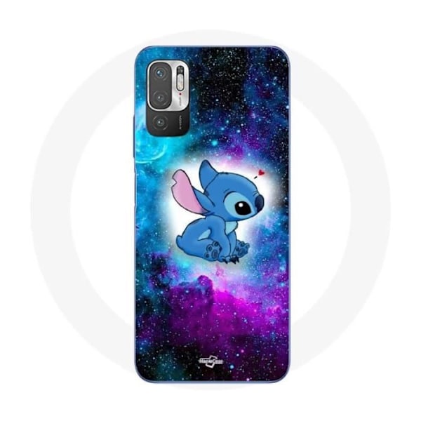 Coque Maniacase för Redmi Note 10T 5G Stitch ohana färggsad rymd