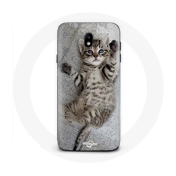 Coque - Samsung - Galaxy S4 - Blød - Grå - Bengal Katte Mønster