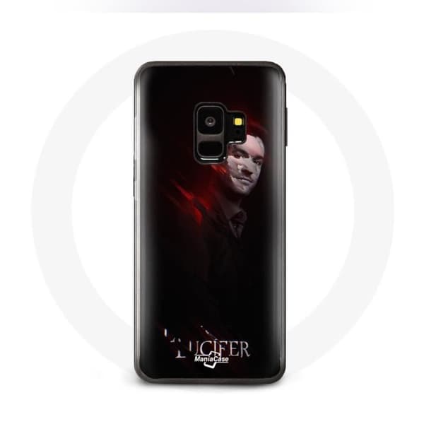 Cover til Samsung Galaxy S9 plus Lucifer Serie sort baggrund