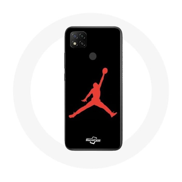 Mobilskal - Maniacase - Xiaomi Redmi 9C - Flexibel - Röd - Michael Jordan-logotyp Röd
