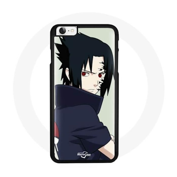Coque - Maniacase - Iphone 7 - Sasuke Naruto Anime - Mjuk - Skydd och dekorations Svart