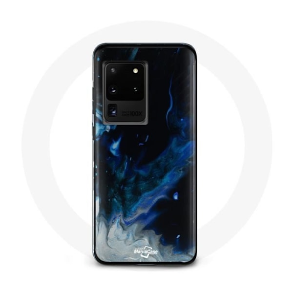 Coque - Samsung - Galaxy S20 Ultra - Mjuk - Rökmoln - Flerfärgad svart blå grå Blå, grå, svart