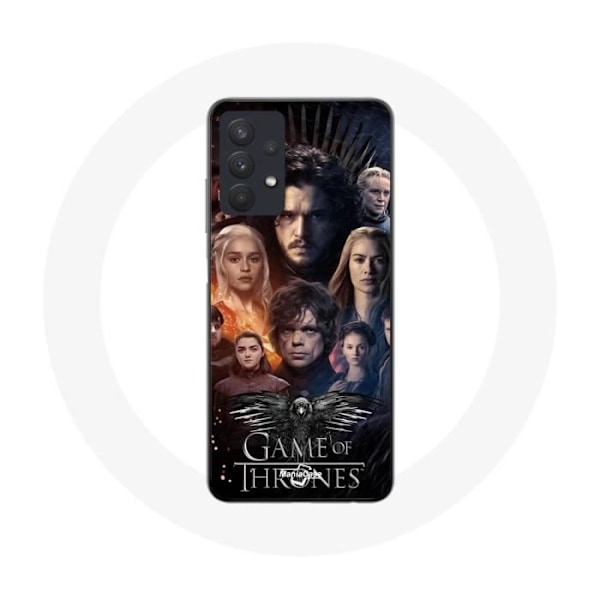 Coque för Samsung Galaxy A32 5G Game of Thrones Säsong 8 Järntronen Affischen av Besättningen Logotyp Grå Örn