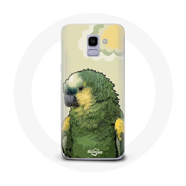 Coque för Samsung Galaxy A8 2018 Amazon Papegojor Grön