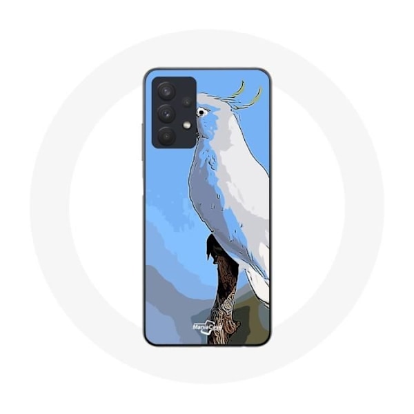 Coque för Samsung Galaxy A32 5G Kakadu Vit Papegojor Fåglar