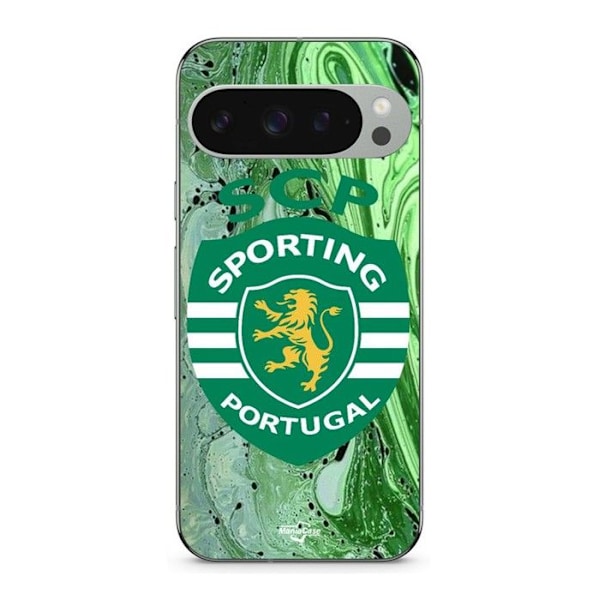 "Coque - MANIACASE - Google Pixel 9 Pro - Mjuk - Sportig - Mönster Sporting Portugal" Svart