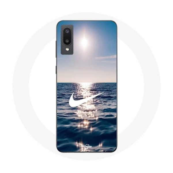 Coque - Nike - Samsung Galaxy A02 - Vit logotyp - Flexibel - Daglig skydd Vit