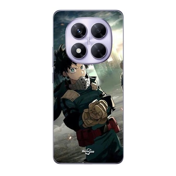 Coque - Maniacase - Xiaomi Redmi Note 14 Pro 5G - Flexibel - My Hero Academia - Svart