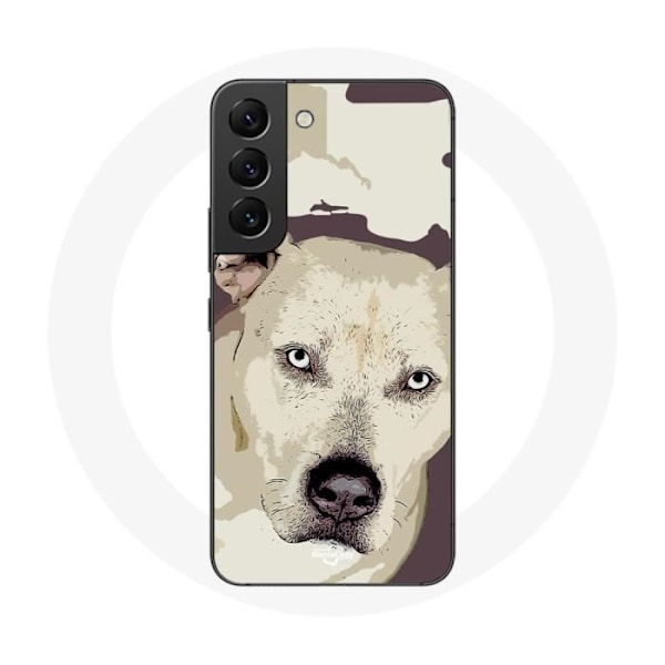Fodral för Samsung Galaxy S21 FE Vit Pitbull Hund