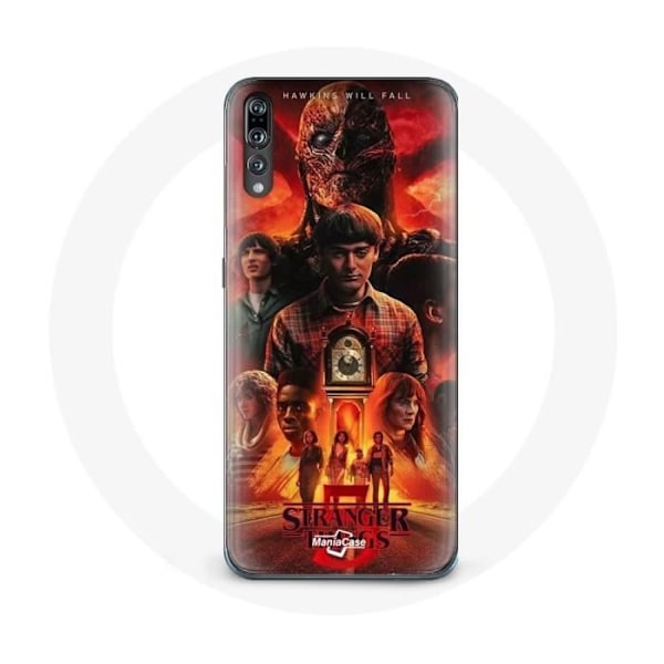Skydd för Huawei P20 - Maniacase - Stranger Things Säsong 5 - Flexibel - Svart - Unisex