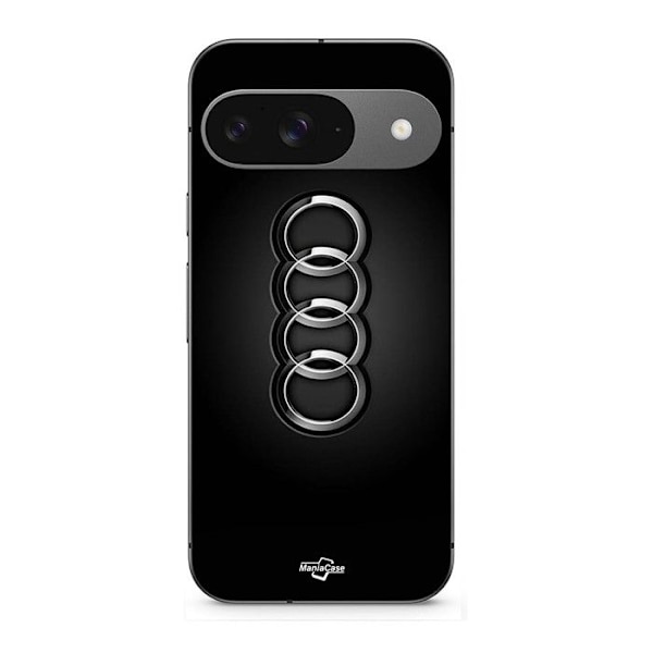 Cover til Google Pixel 9 Audi bil logo sort front svart