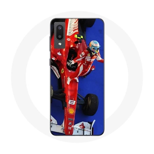Coque för Samsung Galaxy A02 Formel 1 Fernando Alonso F1-förare Röd