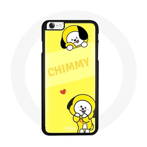 Skydd för Iphone 5 BTS Bangtan BT21 Chimmy Jimin Gul Bakgrund
