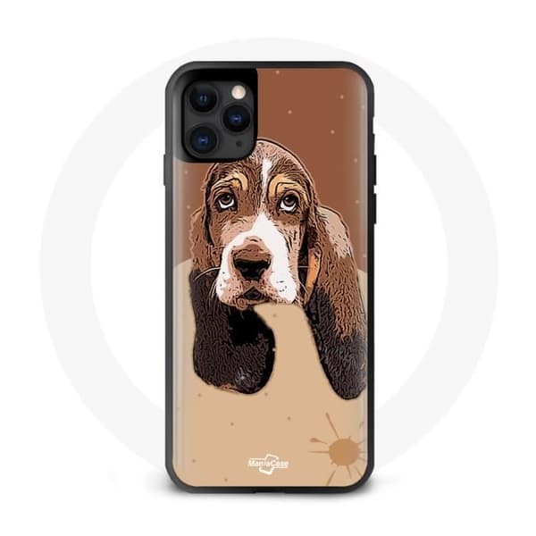 iPhone 13 Pro Max Cover Basset Hound Ansigt