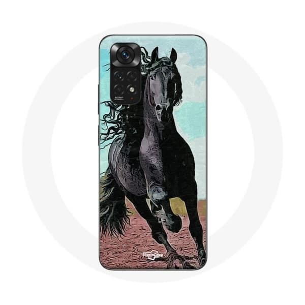 Cover til Xiaomi Redmi Note 11S Den Sorte Hest Af Frisk Race