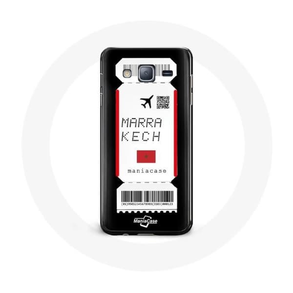 Cover - Samsung - Galaxy J5 - Flybillet Marrakech - Sort - Hård