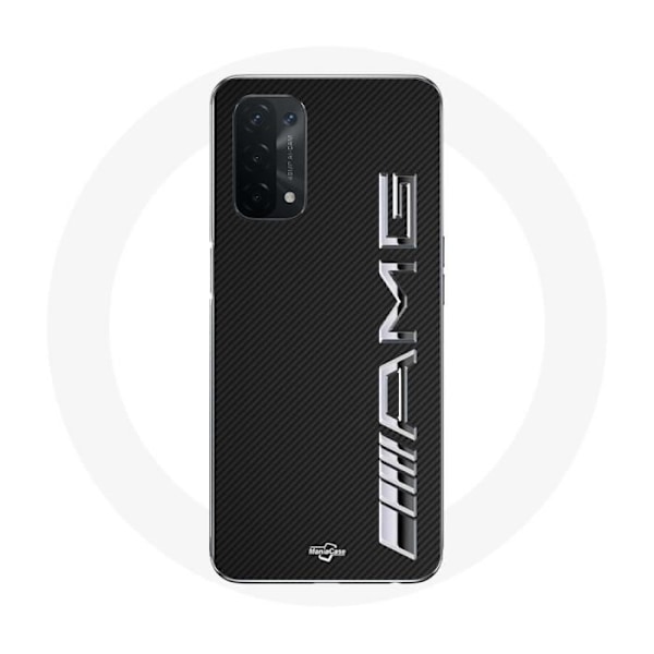 Coque - Amg - Oppo A54 5G - Kolfiber Struktur - Mjuk - Skydd
