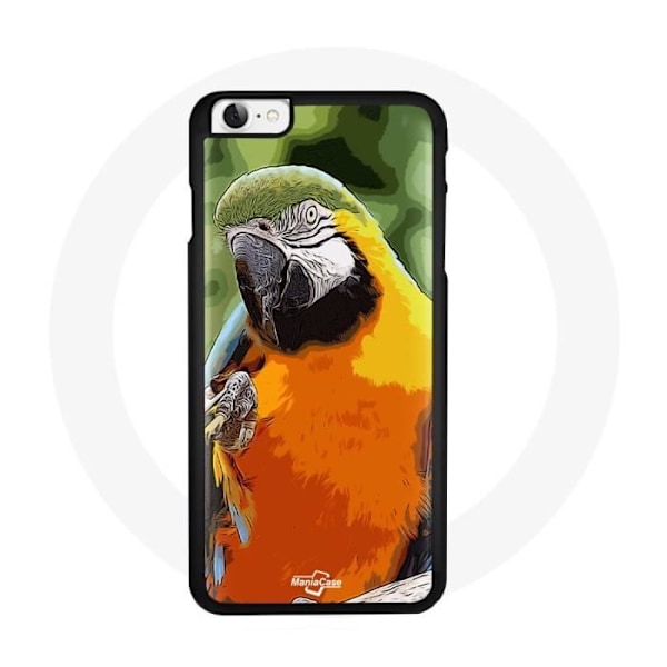 Iphone 4-fodral - Aras - Papegojor - Flerfärgad - Flexibel - Stötskydd Flerfärgad